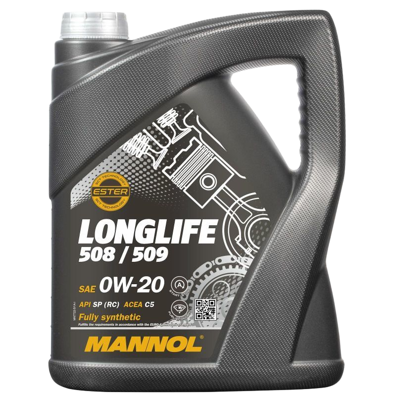 Моторное масло Mannol Longlife 508/509 0W20, 5л (Mannol: MN7722-5)